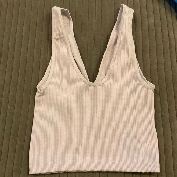 Free People Movement Ribbed V Neck Sports Bra - Picture 2 of 4